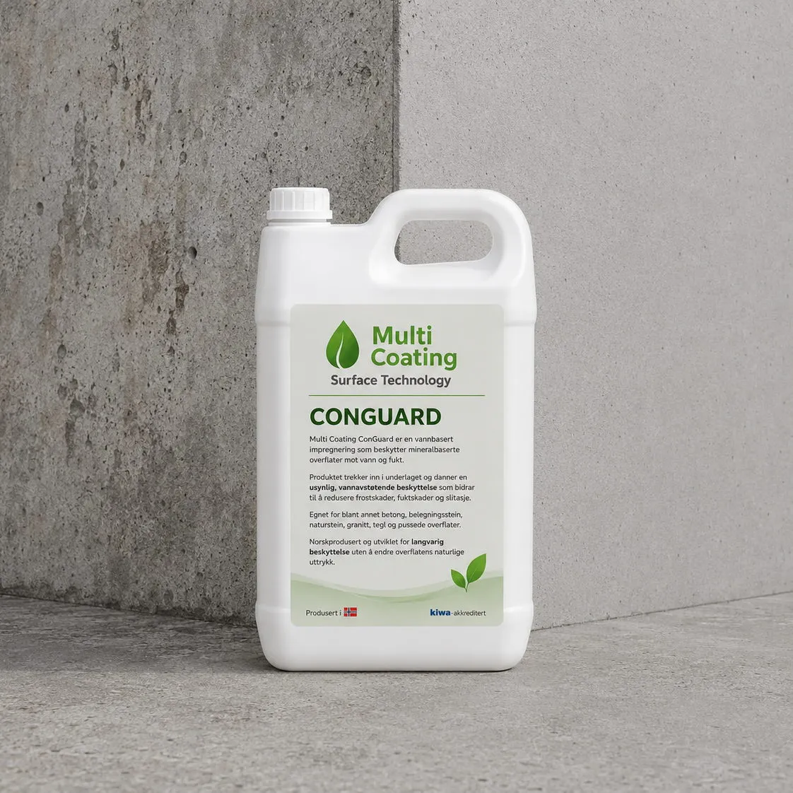 ConGuard foran en betongvegg